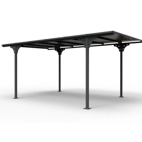 Tettoia in Alluminio 3x5 metri Carport Policarbonato Gazebo Posto Auto