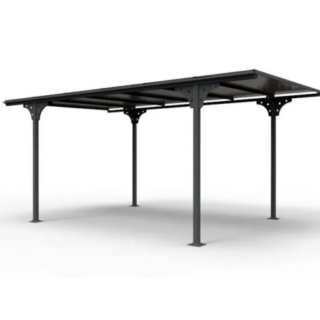 Tettoia in Alluminio 3x5 metri Carport Policarbonato Gazebo Posto Auto