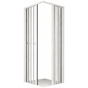 Box Doccia PVC Senza Guide Inferiori per Disabili Scorrevole Porte a Soffietto | BricoShop24