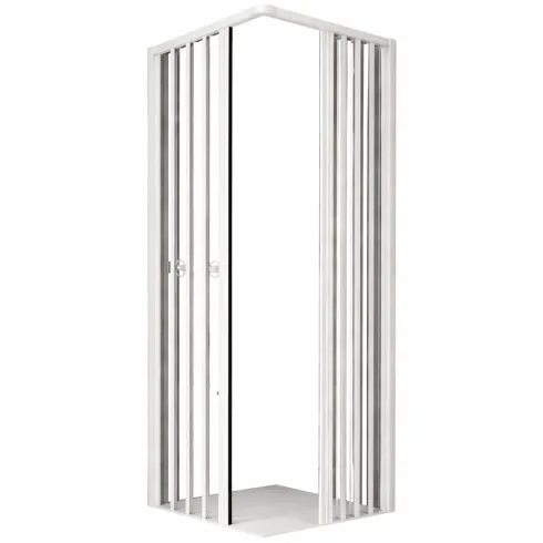 Box Doccia PVC Senza Guide Inferiori per Disabili Scorrevole Porte a Soffietto | BricoShop24