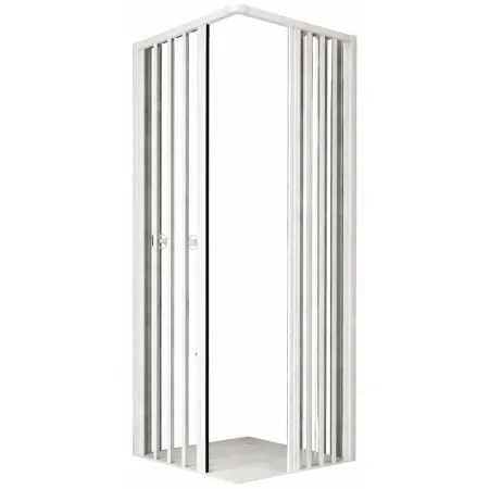 Box Doccia PVC Senza Guide Inferiori per Disabili Scorrevole Porte a Soffietto | BricoShop24