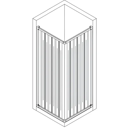 Box Doccia PVC Senza Guide Inferiori per Disabili Scorrevole Porte a Soffietto | BricoShop24