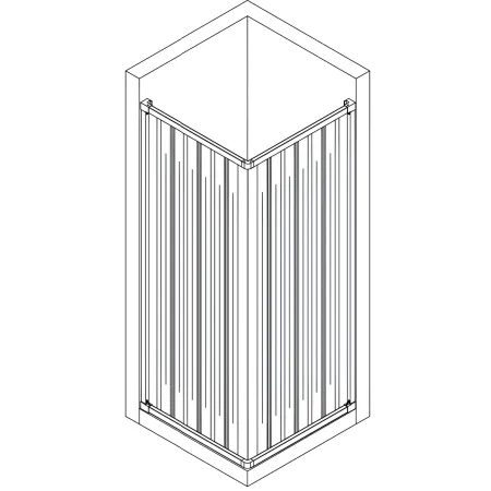 Box Doccia PVC Senza Guide Inferiori per Disabili Scorrevole Porte a Soffietto | BricoShop24
