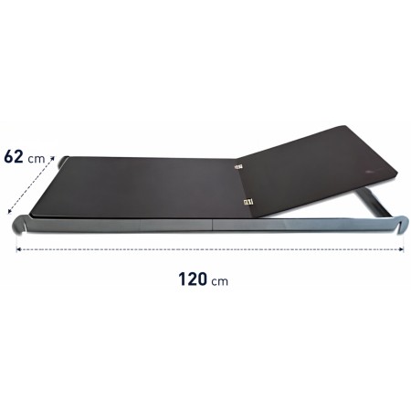 Piano Lavoro con Botola 62x120 cm per Trabattello Ponteggio in Acciaio