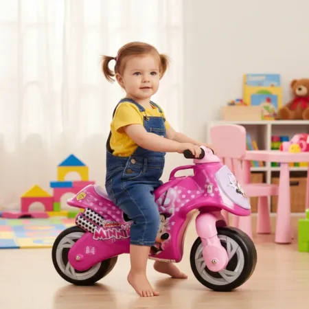 Moto Cavalcabile per Bambini Minnie Disney Rosa Massimo 30 kg