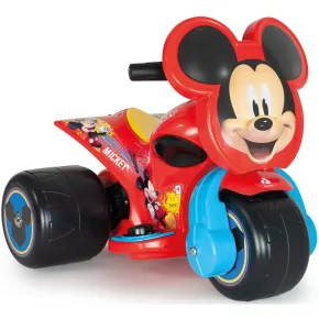 Triciclo Elettrico per Bambini 6V Topolino Disney Rosso Caricabatterie