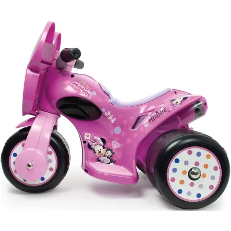 Triciclo Elettrico per Bambini 6V Minnie Disney Rosa Caricabatterie