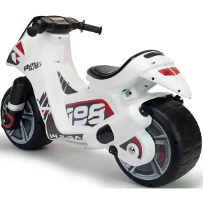 Moto Cavalcabile per Bambini Scooter Bianco Massimo 50 kg Maniglia 2