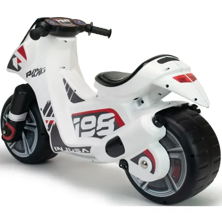 Moto Cavalcabile per Bambini Scooter Bianco Massimo 50 kg Maniglia