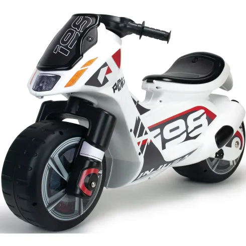 Moto Cavalcabile per Bambini Scooter Bianco Massimo 50 kg Maniglia