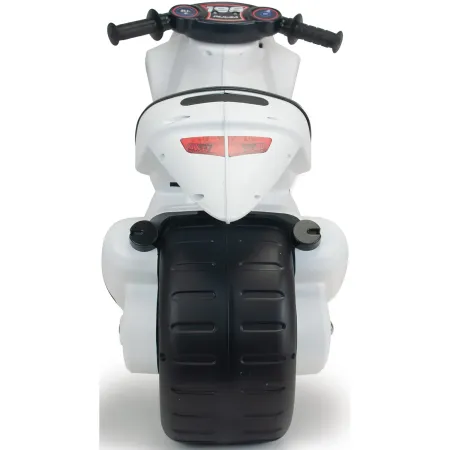 Moto Cavalcabile per Bambini Scooter Bianco Massimo 50 kg Maniglia