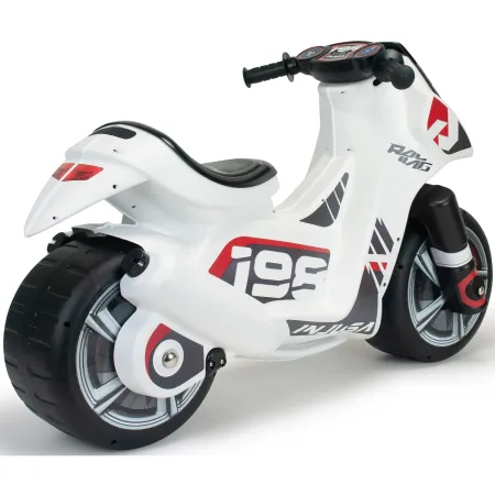 Moto Cavalcabile per Bambini Scooter Bianco Massimo 50 kg Maniglia