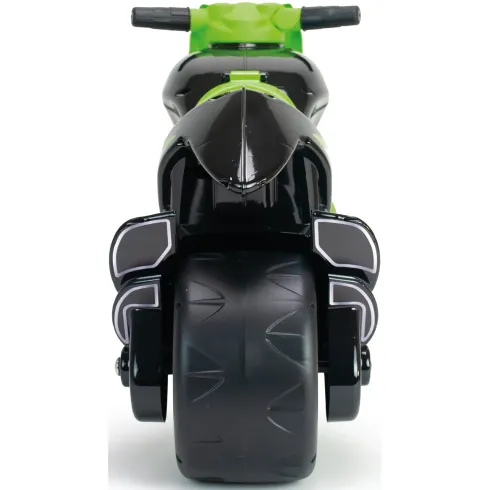 Moto Cavalcabile per Bambini Verde Nero Primi Passi Scooter Ergonomico