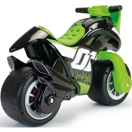 Moto Cavalcabile per Bambini Verde Nero Primi Passi Scooter Ergonomico