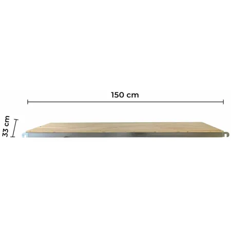 Mezzopiano di Lavoro 33x150 per Trabattelli Ponteggi Acciaio Legno
