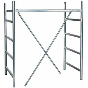 Alzata Completa 120 cm per Trabattello Ponteggio Acciaio Zincato