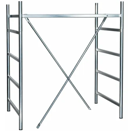 Alzata Completa 120 cm per Trabattello Ponteggio Acciaio Zincato