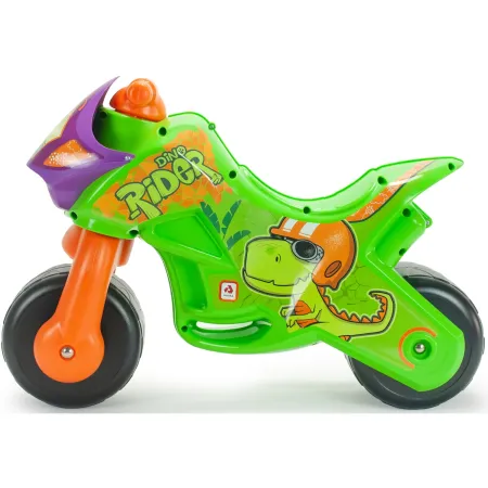 Moto Cavalcabile per Bambini Verde Dinosauro per Equilibrio 30 kg