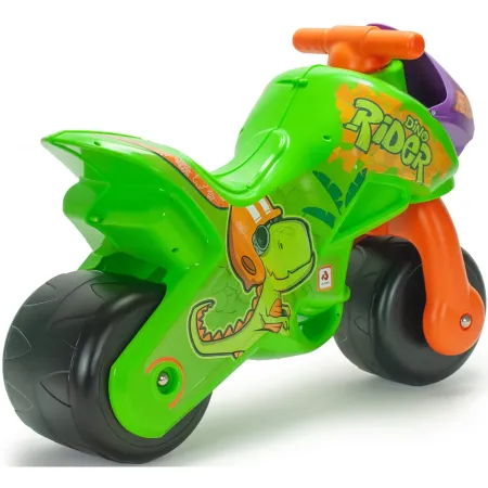 Moto Cavalcabile per Bambini Verde Dinosauro per Equilibrio 30 kg