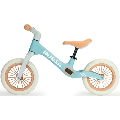 Bicicletta Bambini Senza Pedali Azzurro Balance Bike Sella Regolabile