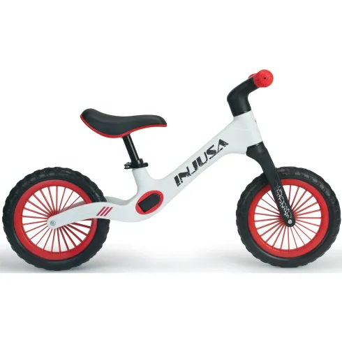 Bicicletta Bambini Senza Pedali Bianco Balance Bike Sella Regolabile