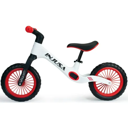 Bicicletta Bambini Senza Pedali Bianco Balance Bike Sella Regolabile