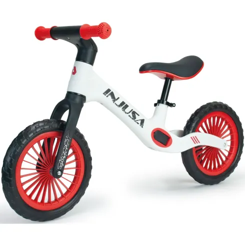 Bicicletta Bambini Senza Pedali Bianco Balance Bike Sella Regolabile