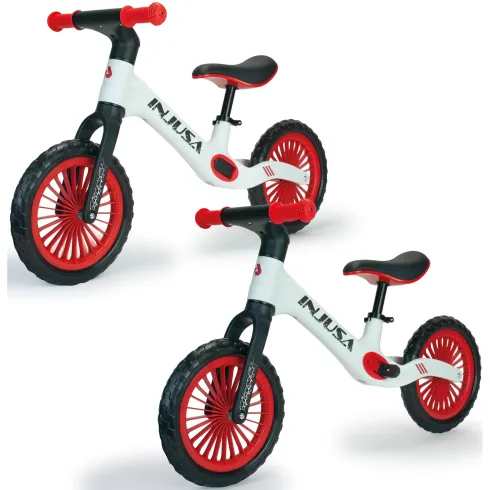 Bicicletta Bambini Senza Pedali Bianco Balance Bike Sella Regolabile