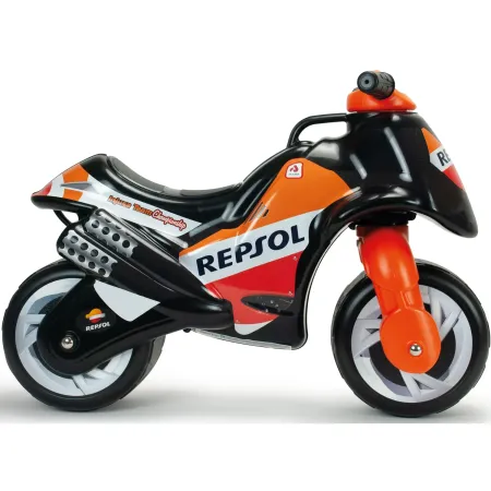 Moto Cavalcabile per Bambini Nero Arancione Licenza Repsol Racing