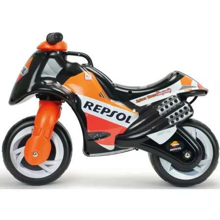 Moto Cavalcabile per Bambini Nero Arancione Licenza Repsol Racing