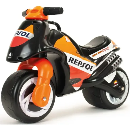 Moto Cavalcabile per Bambini Nero Arancione Licenza Repsol Racing