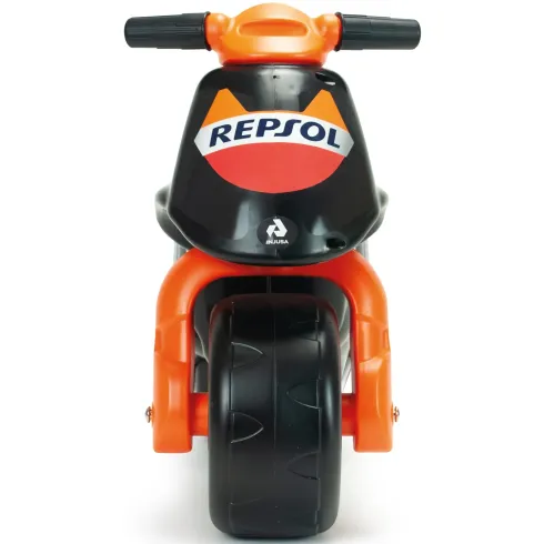 Moto Cavalcabile per Bambini Nero Arancione Licenza Repsol Racing