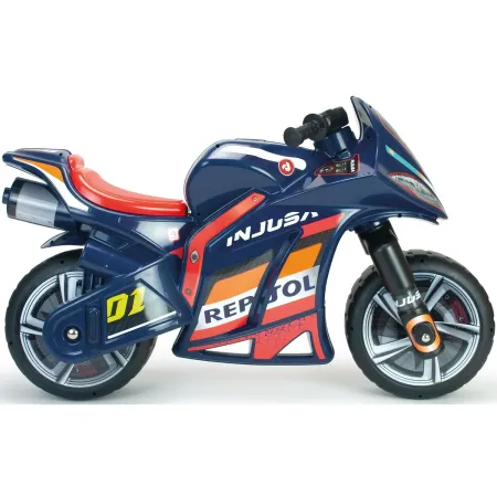 Moto Cavalcabile a Spinta Bambini XL Blu Licenza Repsol Ruote Larghe