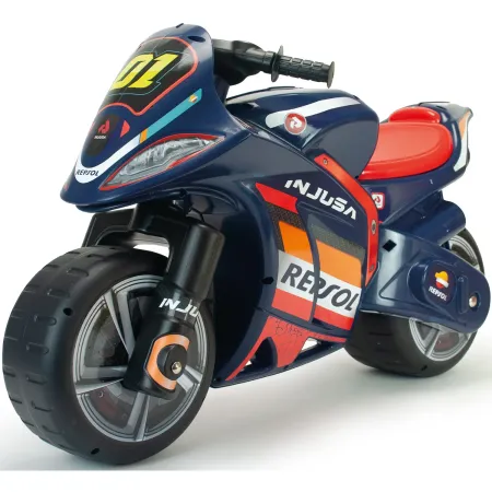 Moto Cavalcabile a Spinta Bambini XL Blu Licenza Repsol Ruote Larghe