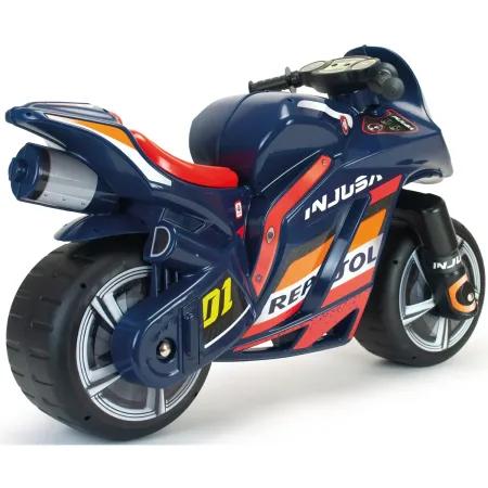 Moto Cavalcabile a Spinta Bambini XL Blu Licenza Repsol Ruote Larghe