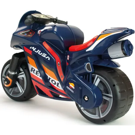 Moto Cavalcabile a Spinta Bambini XL Blu Licenza Repsol Ruote Larghe