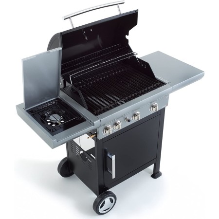 Barbecue a Gas con Pietra Lavica BBQ Coperchio Bruciatori da Giardino Balcone