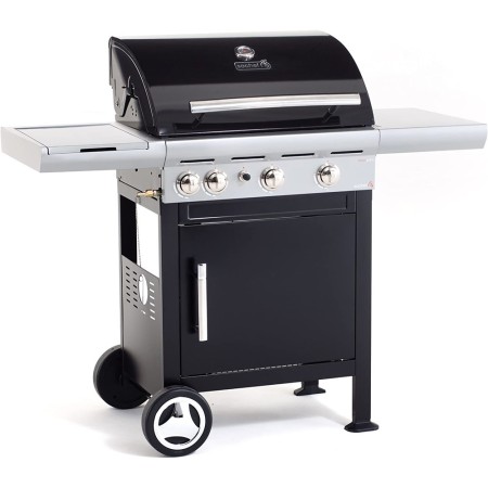 Barbecue a Gas con Pietra Lavica BBQ Coperchio Bruciatori da Giardino Balcone