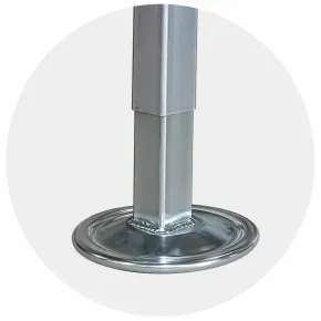 Livellatore a Vite per Trabattelli Ponteggi in Acciaio Sbalzo 22 cm 2