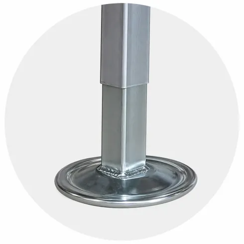 Livellatore a Vite per Trabattelli Ponteggi in Acciaio Sbalzo 22 cm