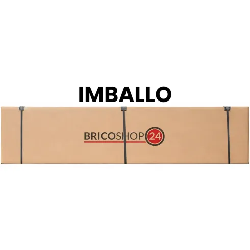 Trabattello Ponteggio Acciaio Altezza 510 cm Mezzopiano Ruote Girevoli