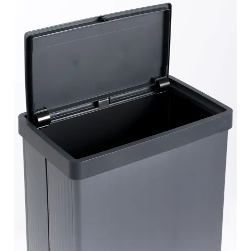Pattumiera Keter 54L Blu Perlato Apertura Push per Cucina con Gambe