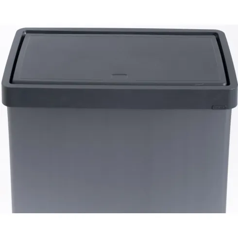 Pattumiera Keter 54L Blu Perlato Apertura Push per Cucina con Gambe