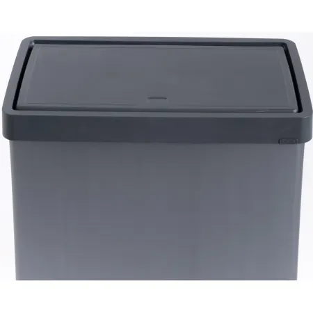 Pattumiera Keter 54L Blu Perlato Apertura Push per Cucina con Gambe