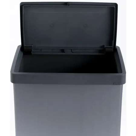 Pattumiera Keter 54L Blu Perlato Apertura Push per Cucina con Gambe
