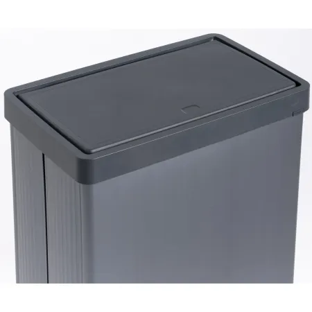 Pattumiera Keter 54L Blu Perlato Apertura Push per Cucina con Gambe