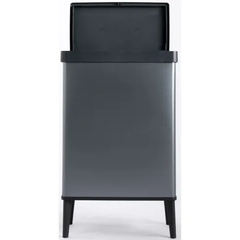Pattumiera Keter 54L Blu Perlato Apertura Push per Cucina con Gambe