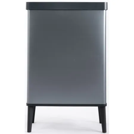 Pattumiera Keter 54L Blu Perlato Apertura Push per Cucina con Gambe