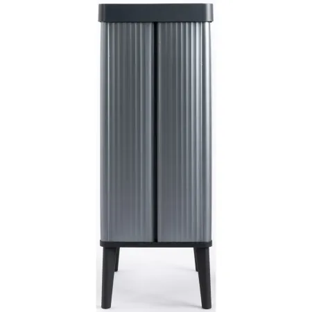 Pattumiera Keter 54L Blu Perlato Apertura Push per Cucina con Gambe