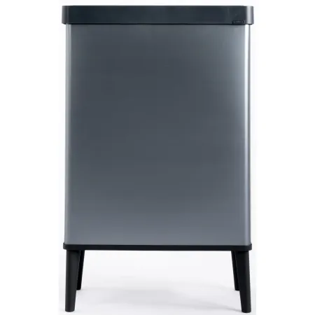 Pattumiera Keter 54L Blu Perlato Apertura Push per Cucina con Gambe